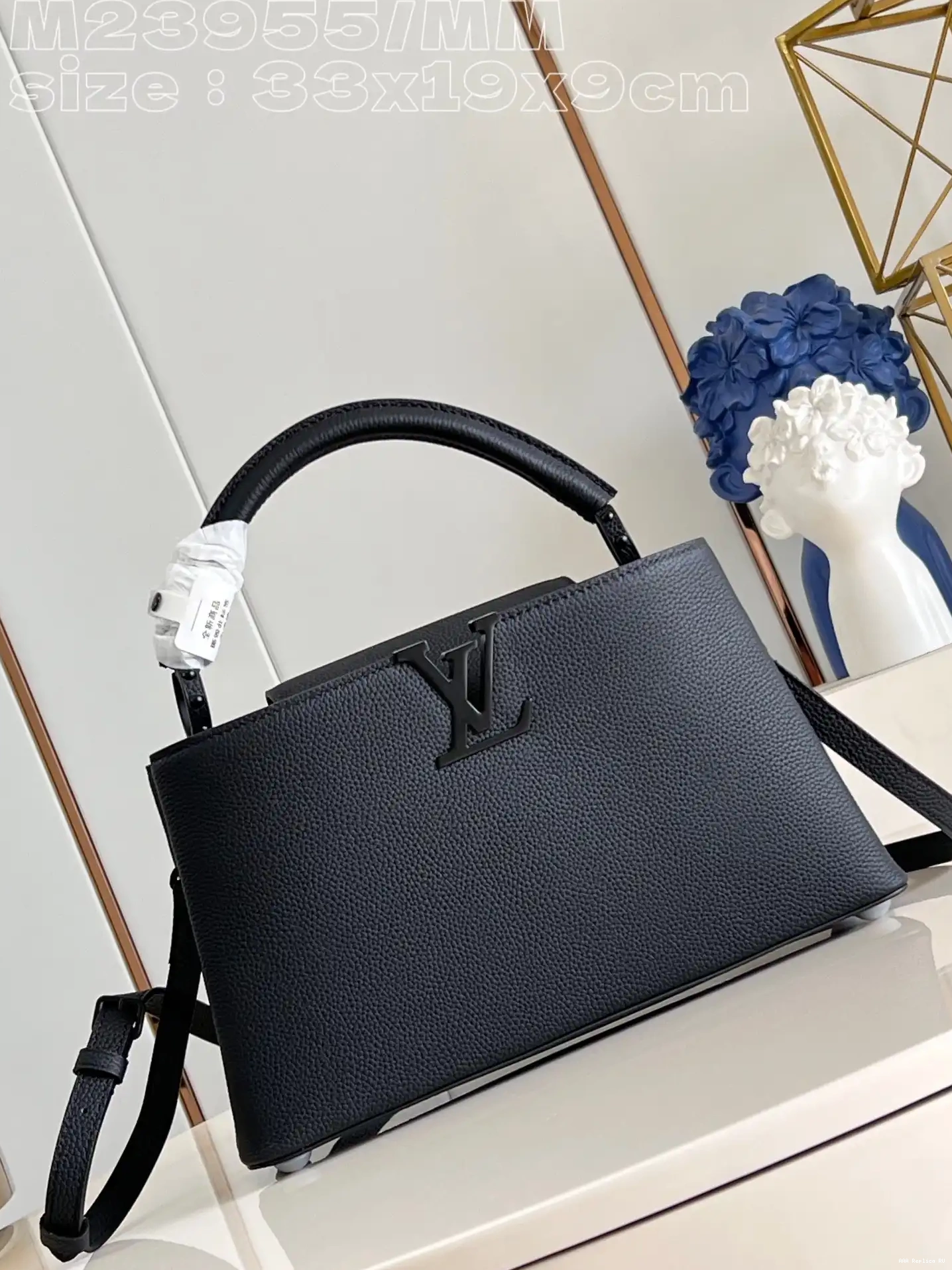 Aaa replica bags LOUIS VUITTON CAPUCINES MM-33*19*9CM 0520